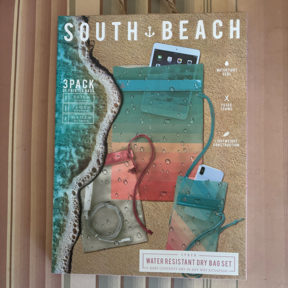 South Beach Water Resistant Phone Case Set - Multicolor NWT